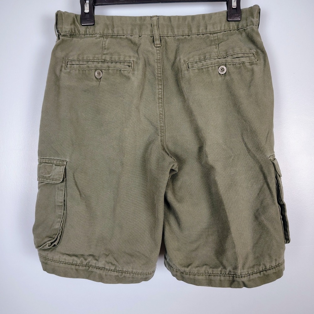 Boy Scouts of America Youth 18 Cargo Shorts Olive Green Canvas Uniform Utility - Picture 3 of 10